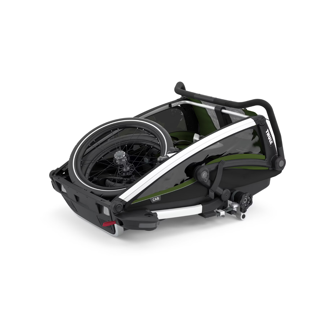 Thule Chariot 2 Cab 2 Child Trailer Cypress Green