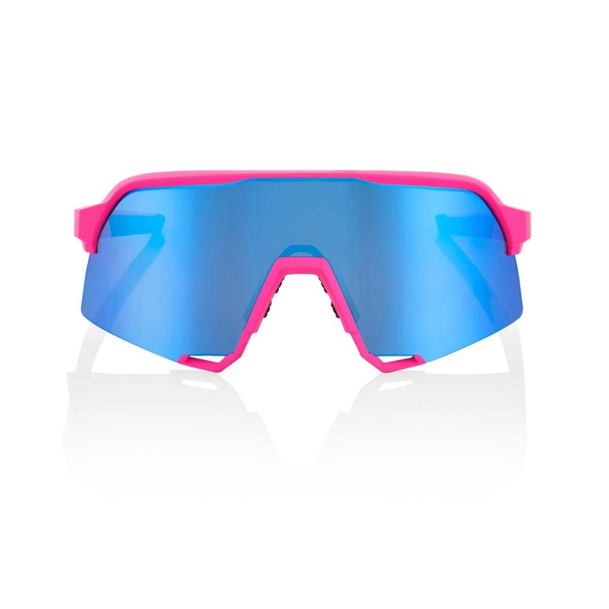 100% Performance S3 Sunglasses Pink HiPER Blue ML Mirror Lens