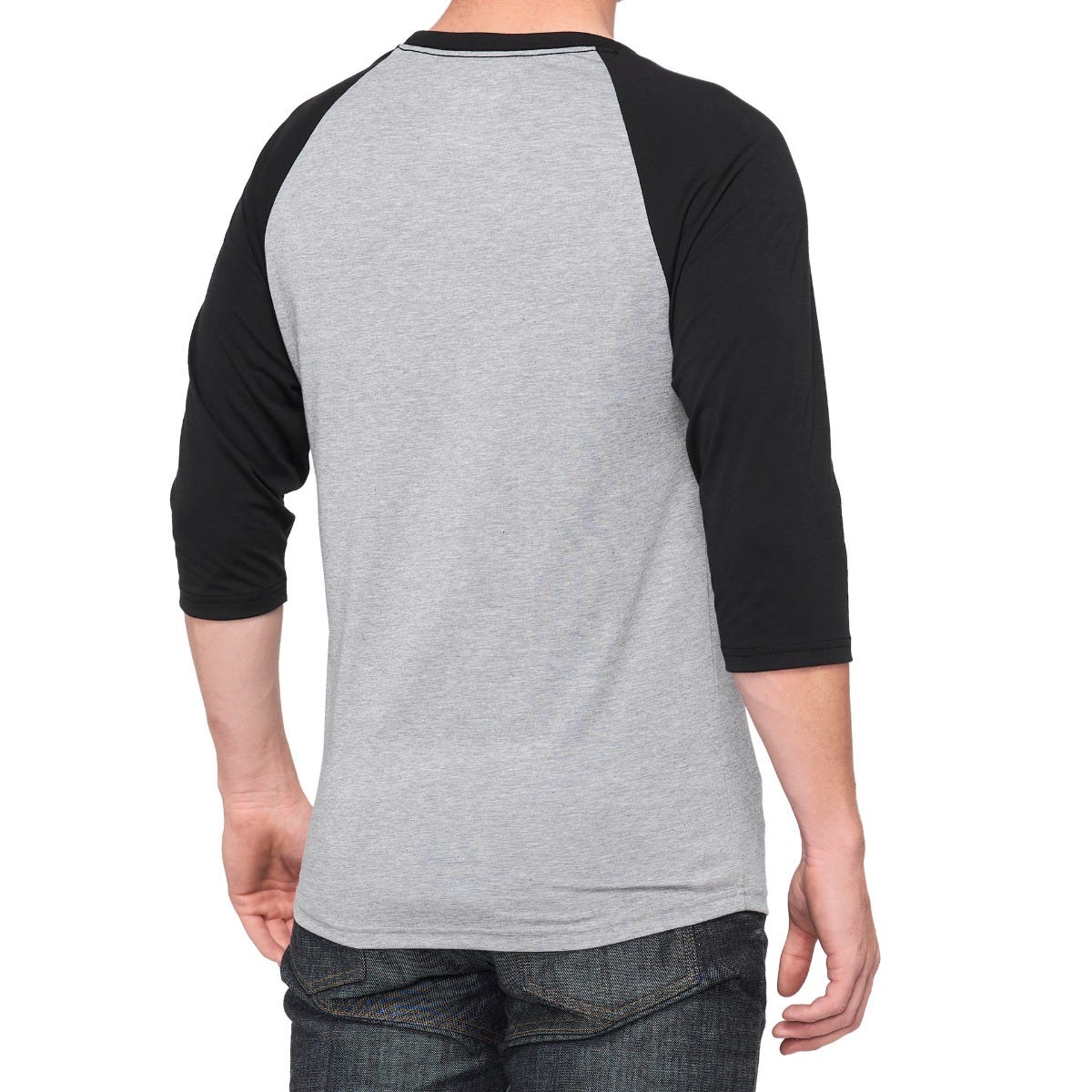 100% Essential Techical 3/4 Tee Grey/Black