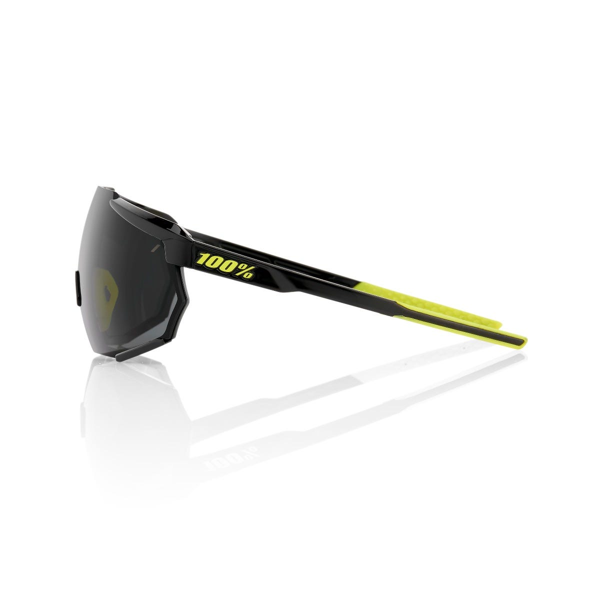 100% Racetrap Sunglasses Black with Smoke Lens
