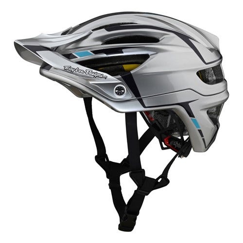 Troy Lee Designs A2 AS Mountain Bike Helmet MIPS Silver/Burgundy