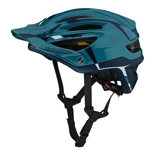 Troy Lee Designs A2 AS Mountain Bike Helmet MIPS Silver Marine
