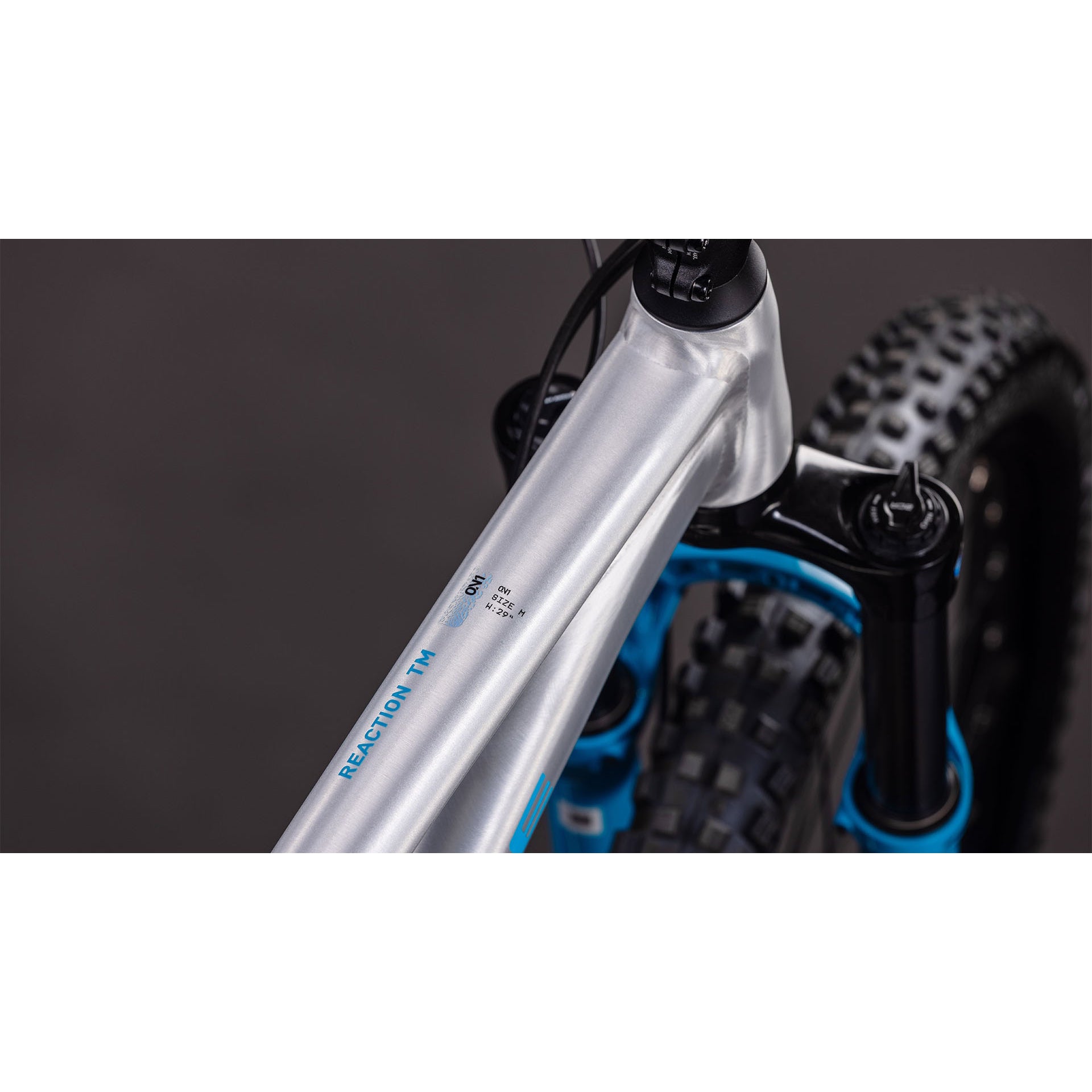 Cube Reaction TM ONE Hardtail Trail Bike Rawmetal'n'Blue