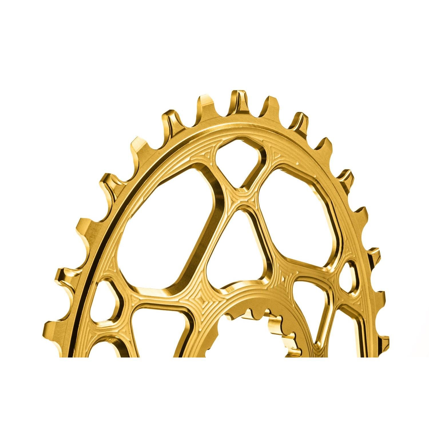 absoluteBLACK Oval Premium Chainring SRAM 3mm Offset Direct Mount Boost 1x Narrow Wide Gold