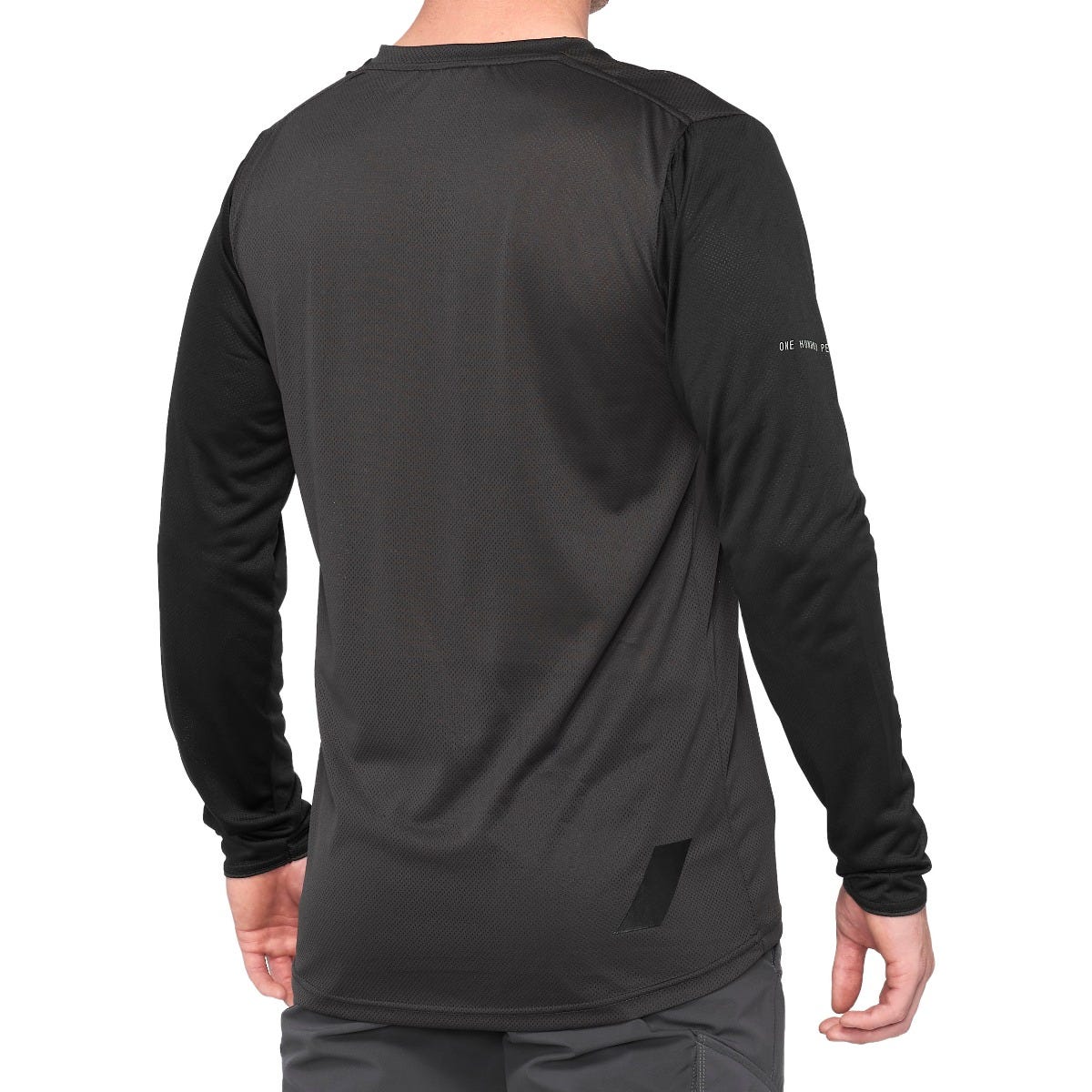 100% Ridecamp Long Sleeve Jersey Black/Charcoal (2021)