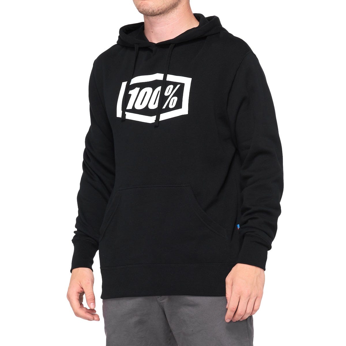 100% Essential Hoodie Black