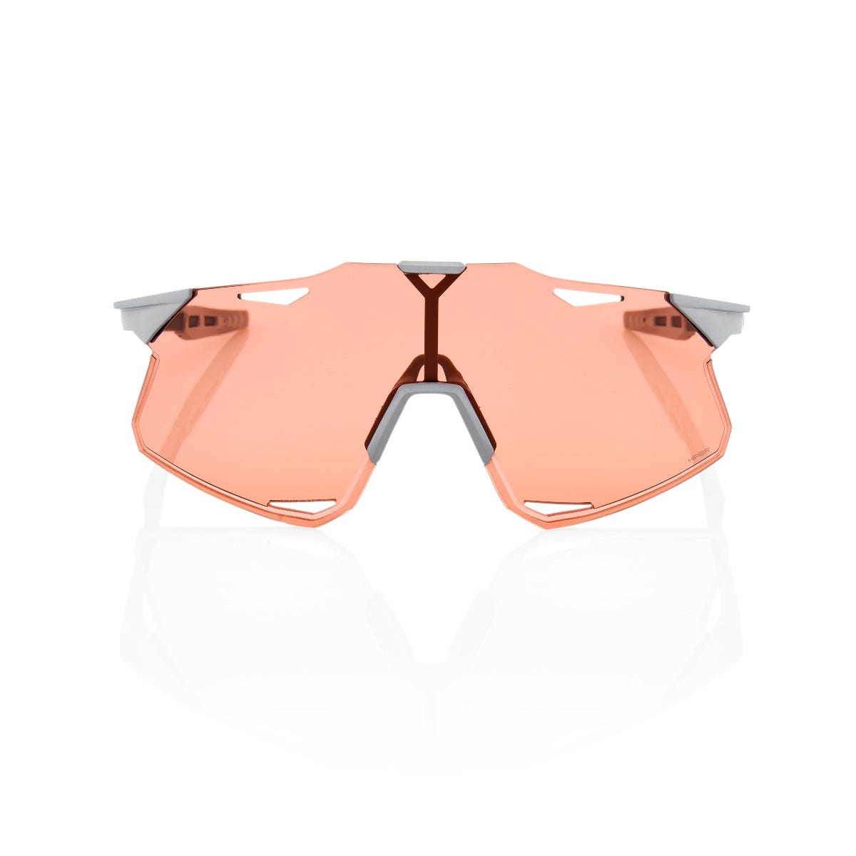 100% Hypercraft Sunglasses Stone Grey with HiPer Coral Lens