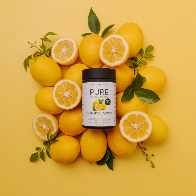 PURE Lemon Low Carb Electrolyte Hydration Powder 160g