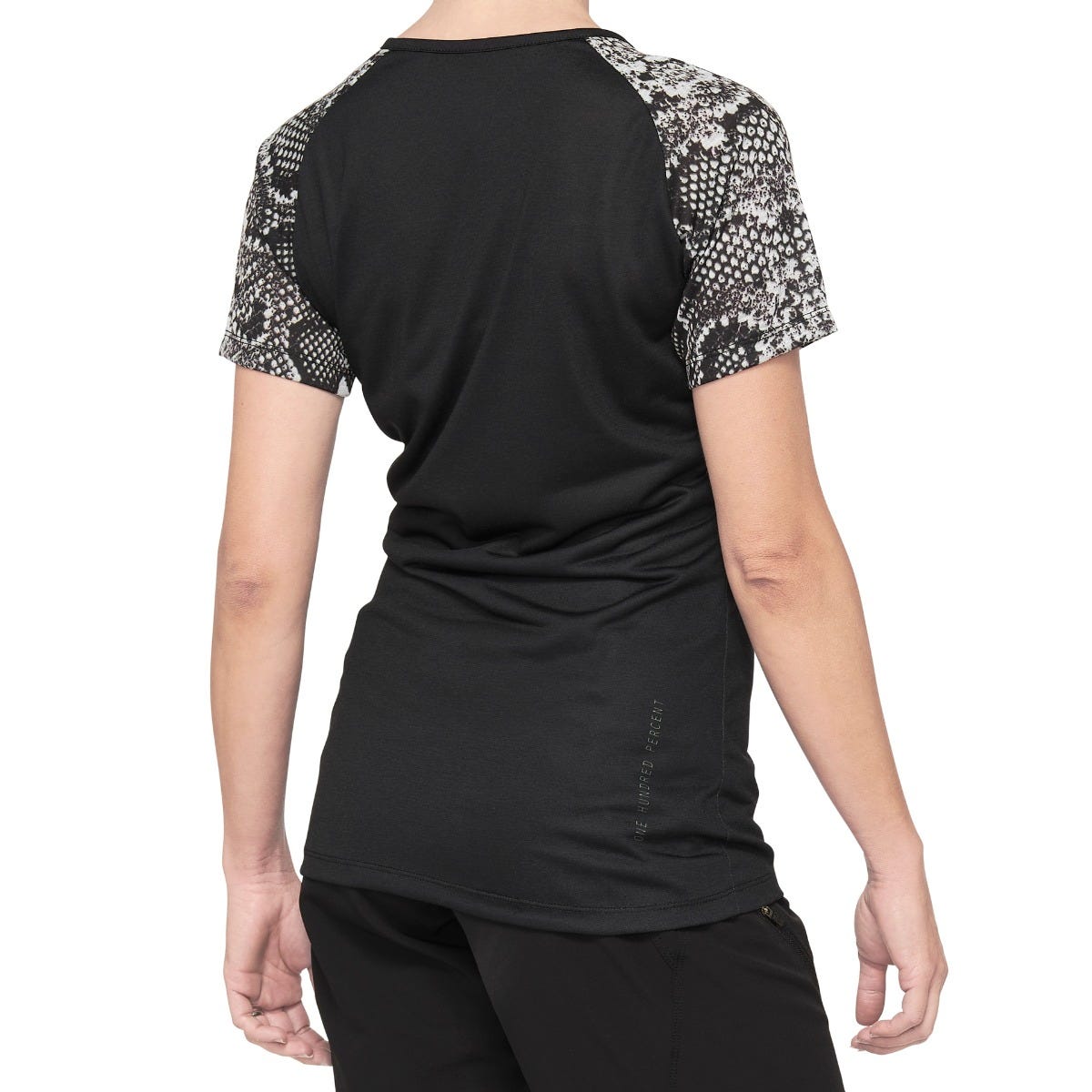 100% Airmatic Short Sleeve Women's Jersey Black/Python
