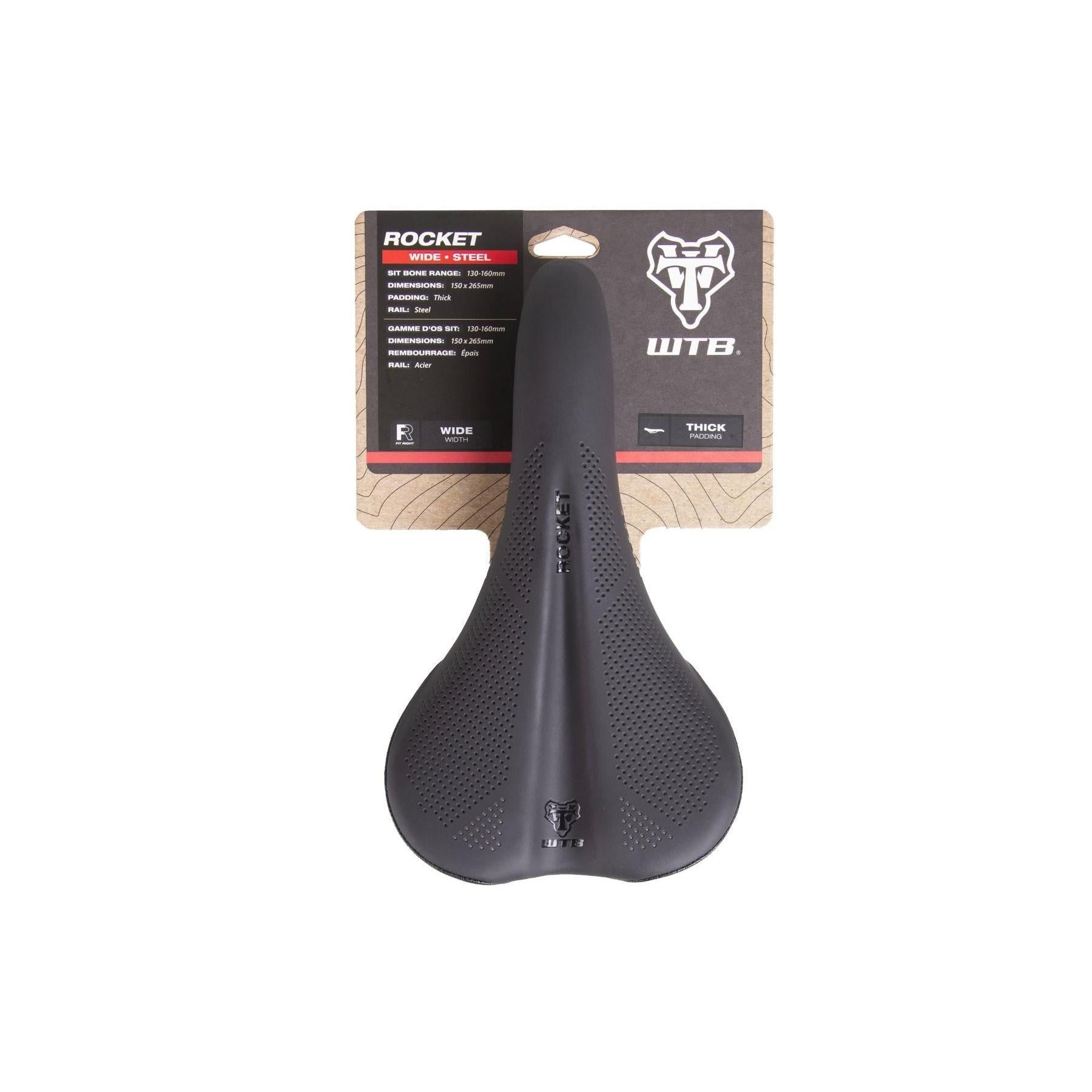 WTB Rocket Steel Medium Saddle Black