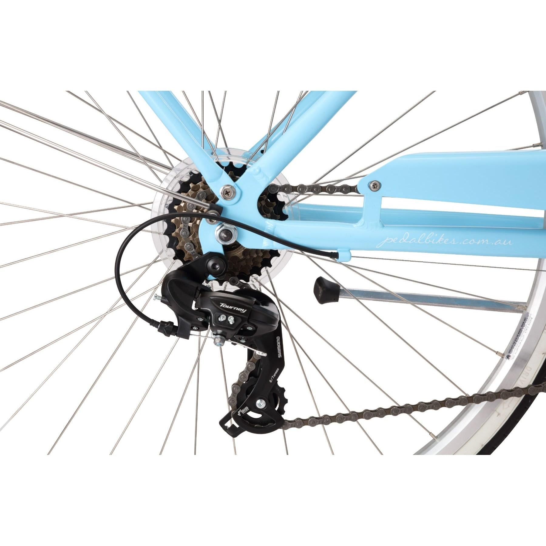 Pedal Uptown DLX Vintage Cruiser Bike Light Blue