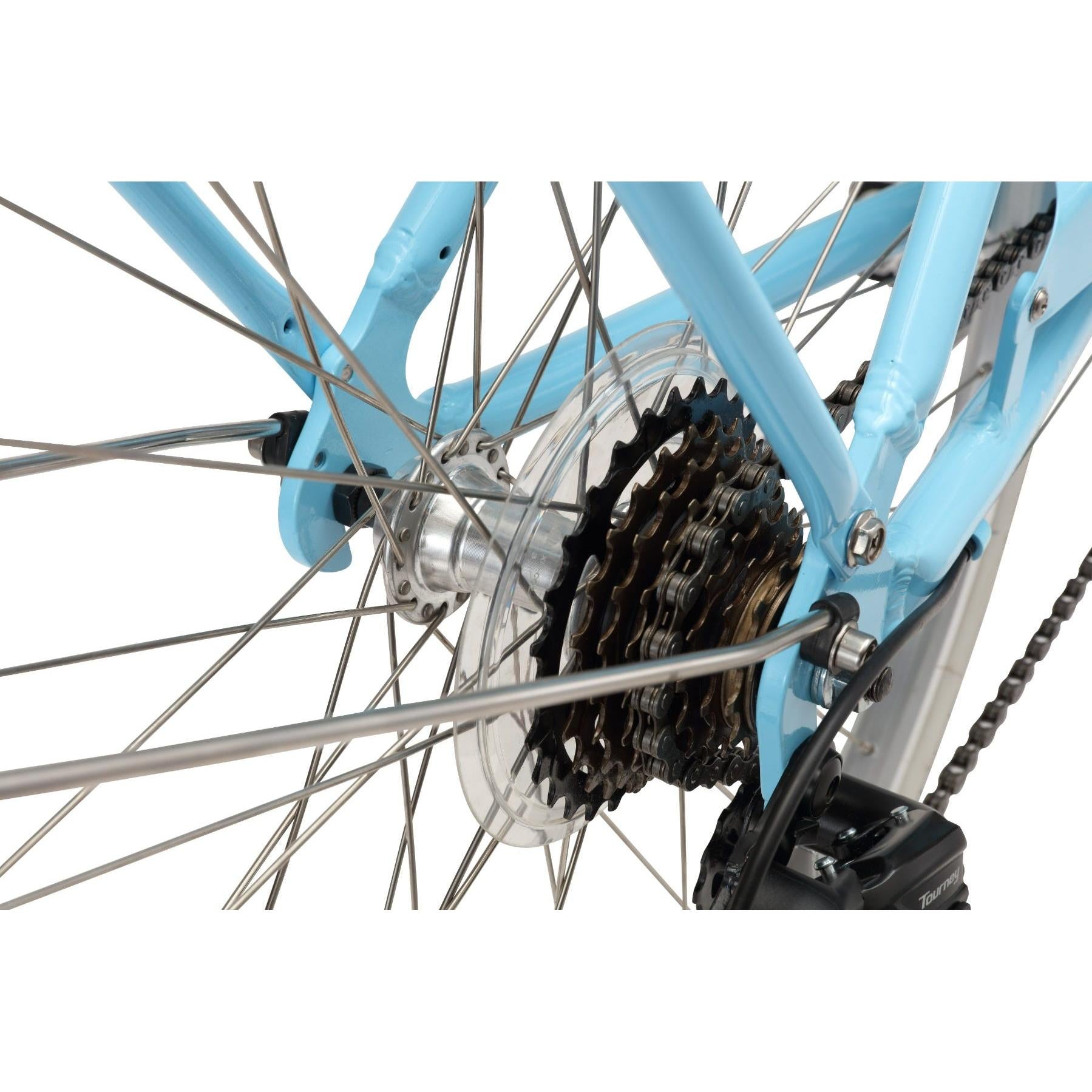 Pedal Uptown DLX Vintage Cruiser Bike Light Blue