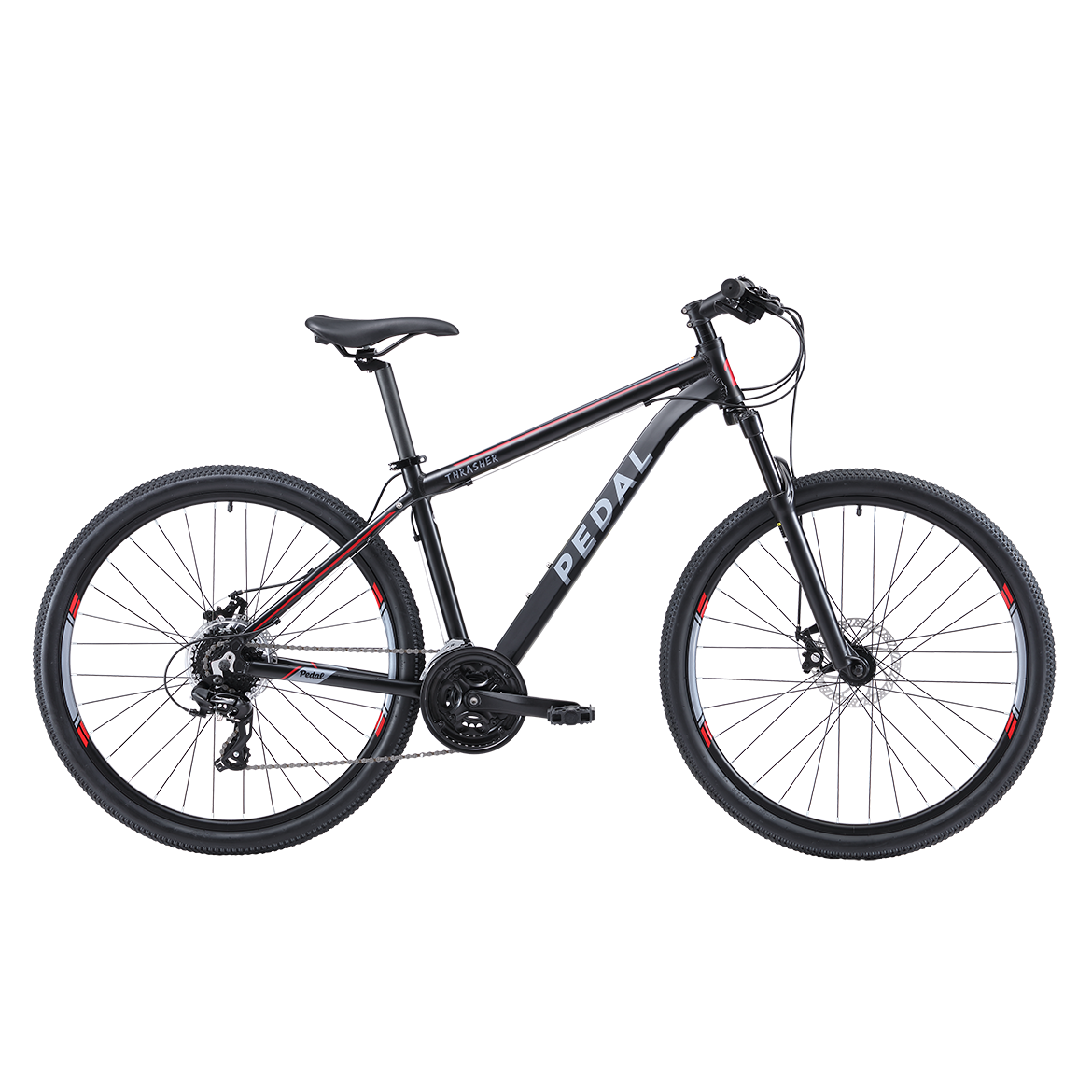 Pedal Thrasher 2 Mountain Bike Black/Red