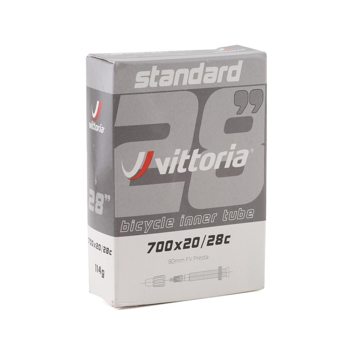 Vittoria Standard Presta Valve Tube 700 x 20-28c 80mm