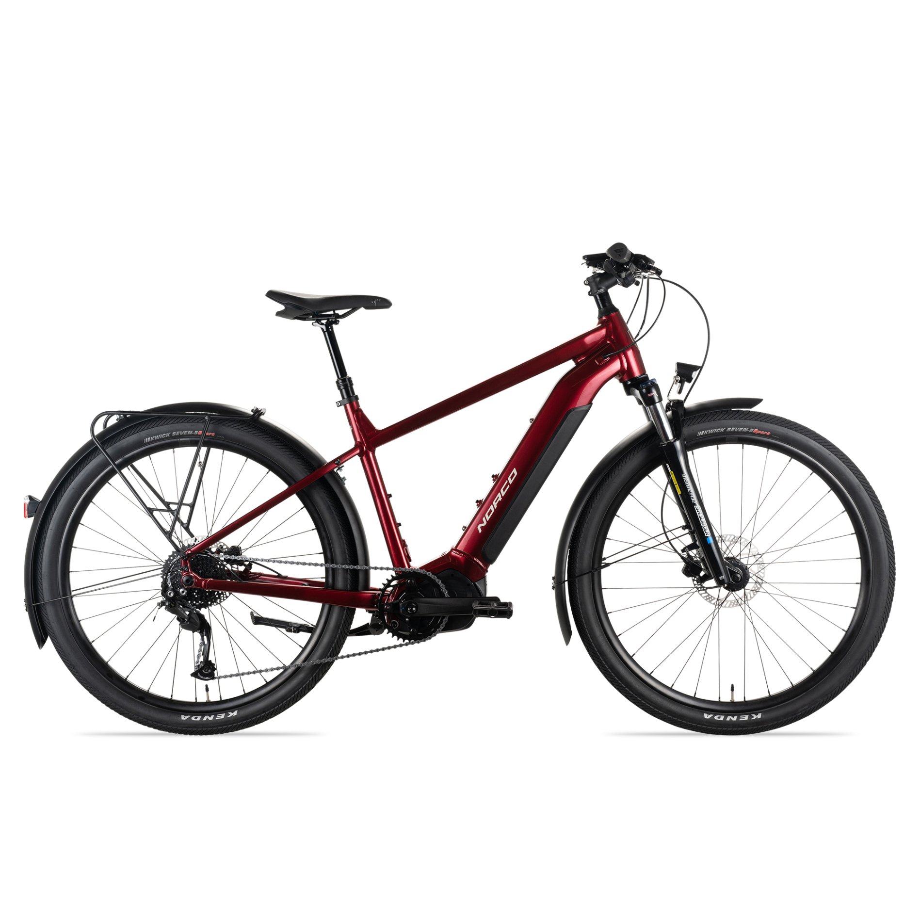 Norco Indie VLT 1 Electric Hybrid Bike Red/Silver