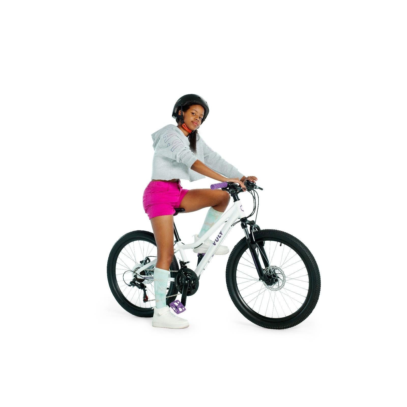 Vuly Classic Kids 24'' Mountain Bike White/Purple