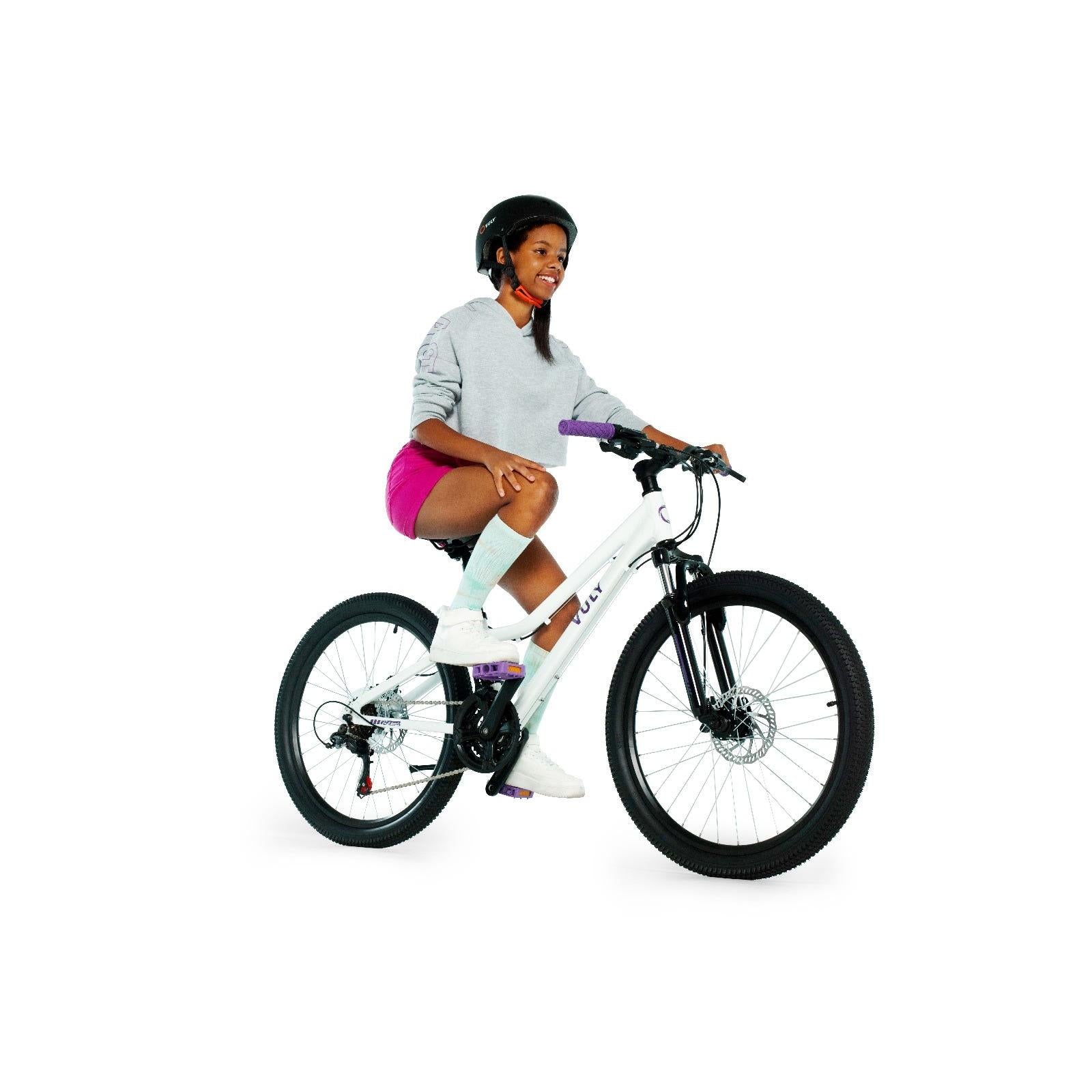 Vuly Classic Kids 24'' Mountain Bike White/Purple