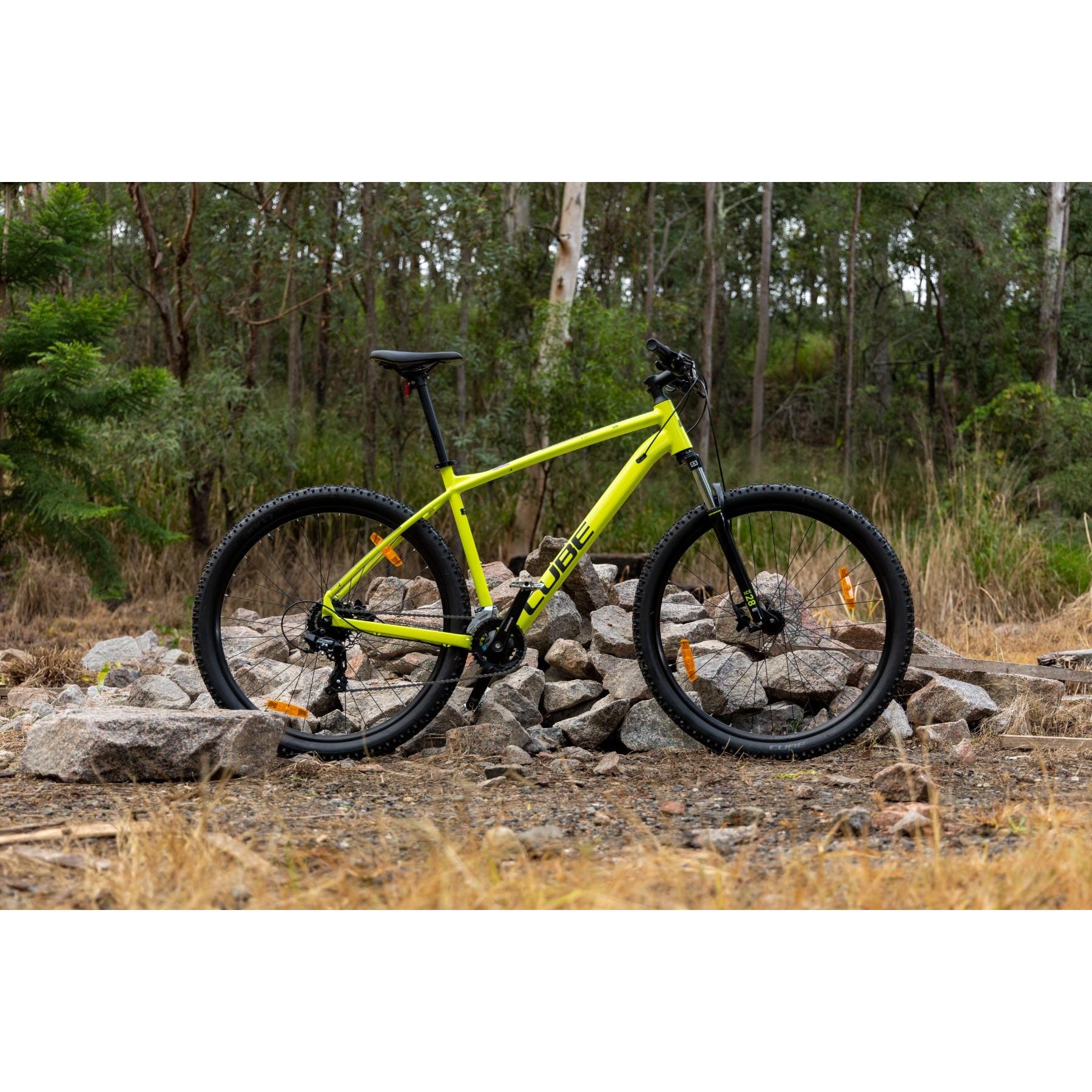 Cube Aim Hardtail Mountain Bike Green Moss