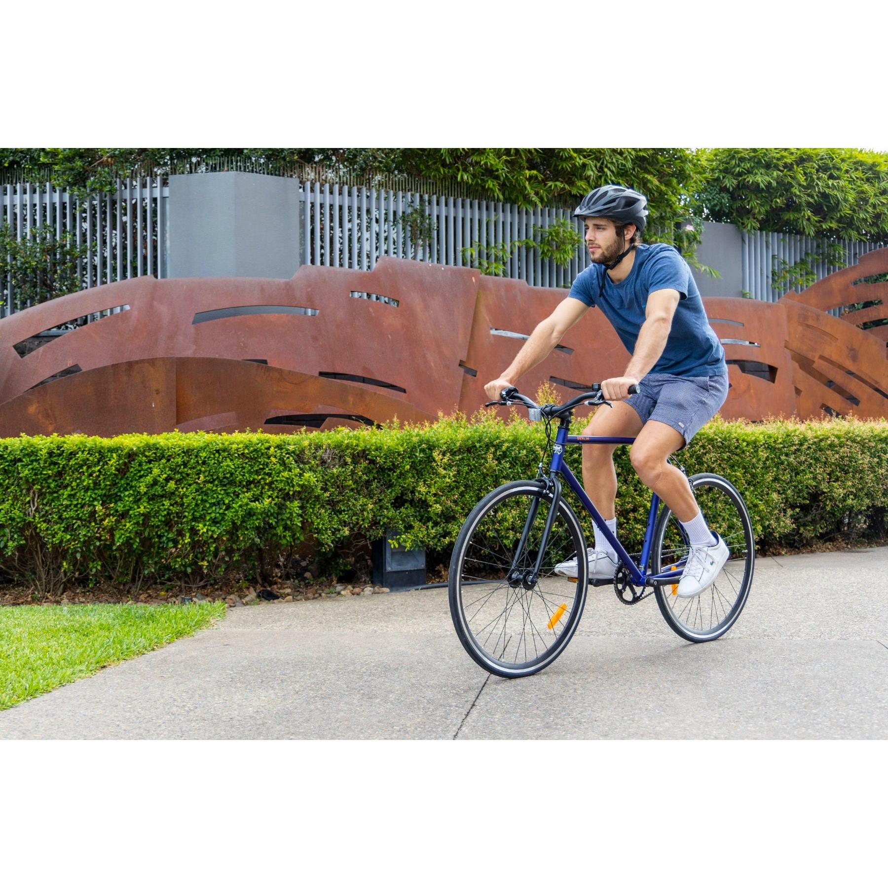 Pedal Messenger 3 Berlin Flat Bar Road Bike Midnight Blue