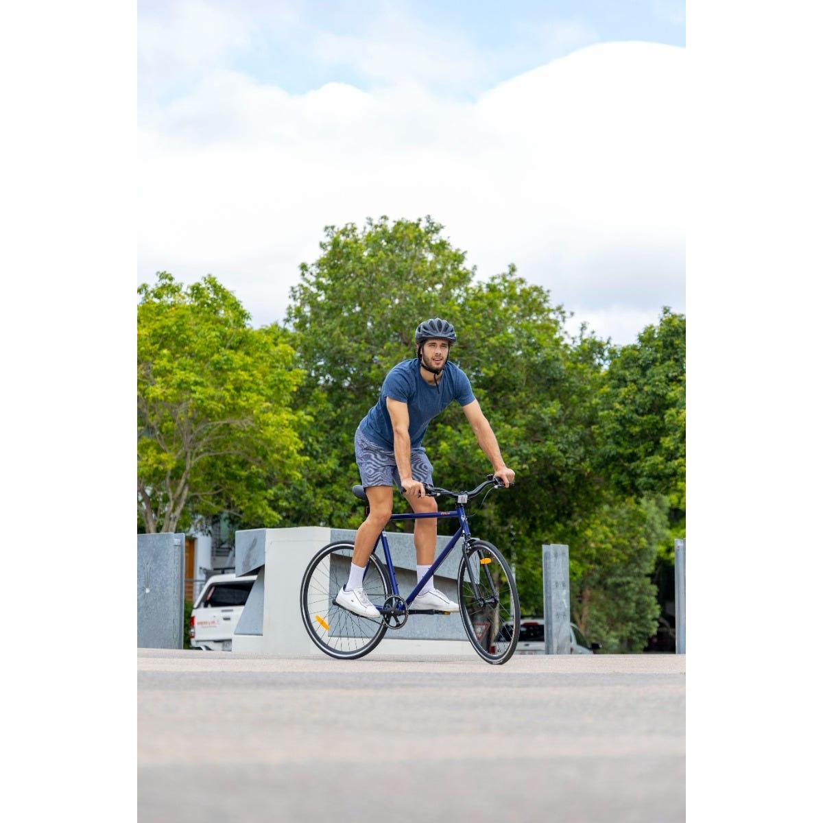 Pedal Messenger 3 Berlin Flat Bar Road Bike Midnight Blue