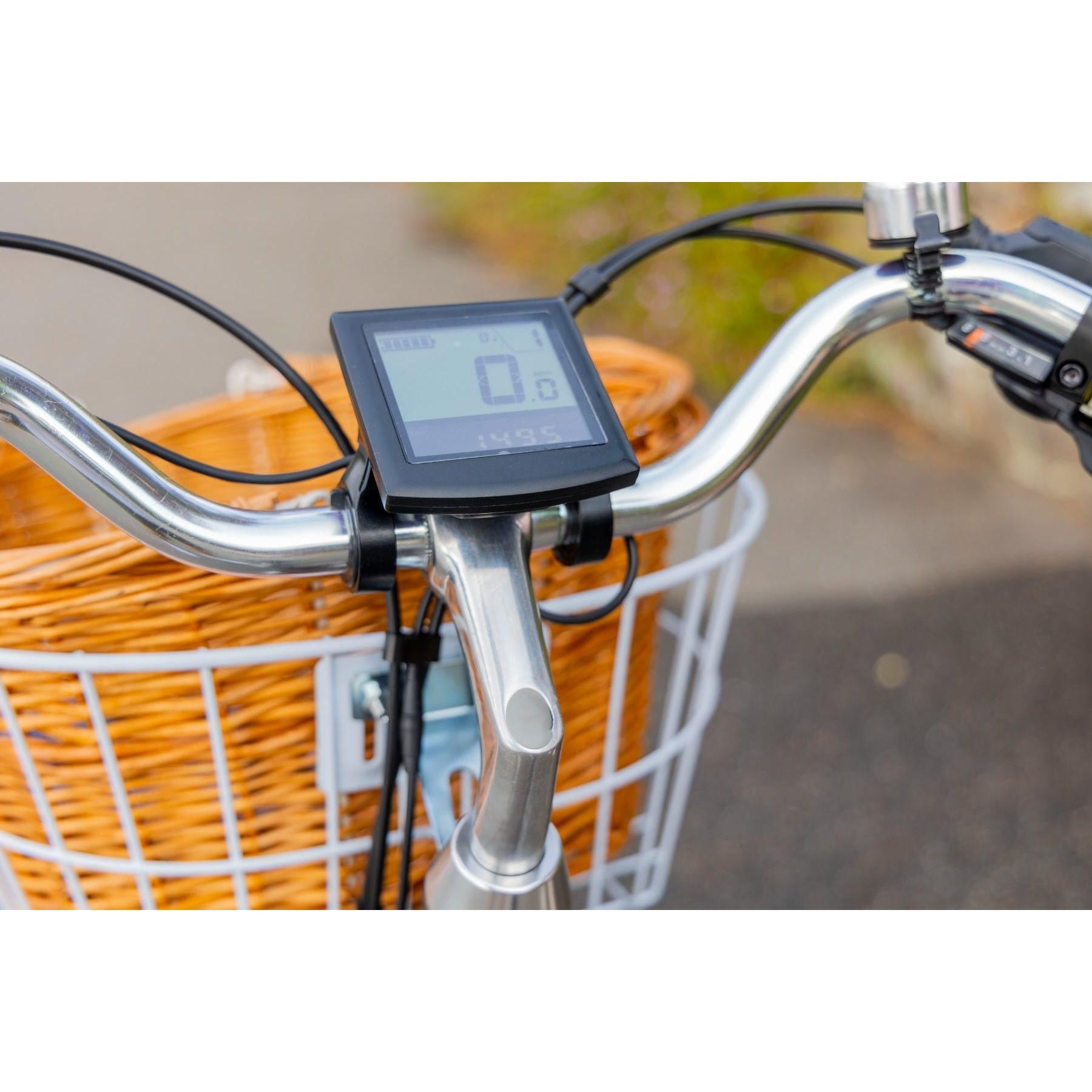 Pedal Uptown ELC V2 Electric Vintage Cruiser Bike Black