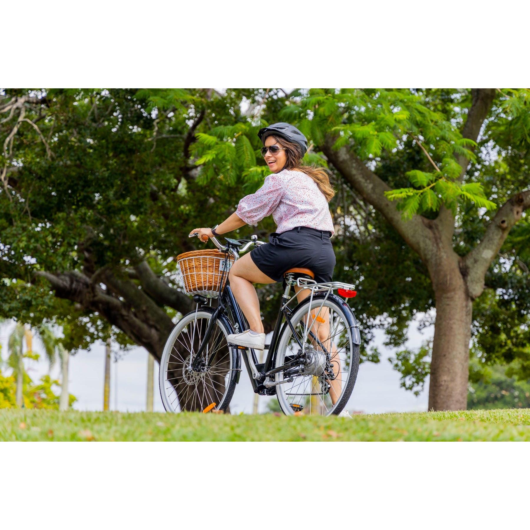 Pedal Uptown ELC V2 Electric Vintage Cruiser Bike Black