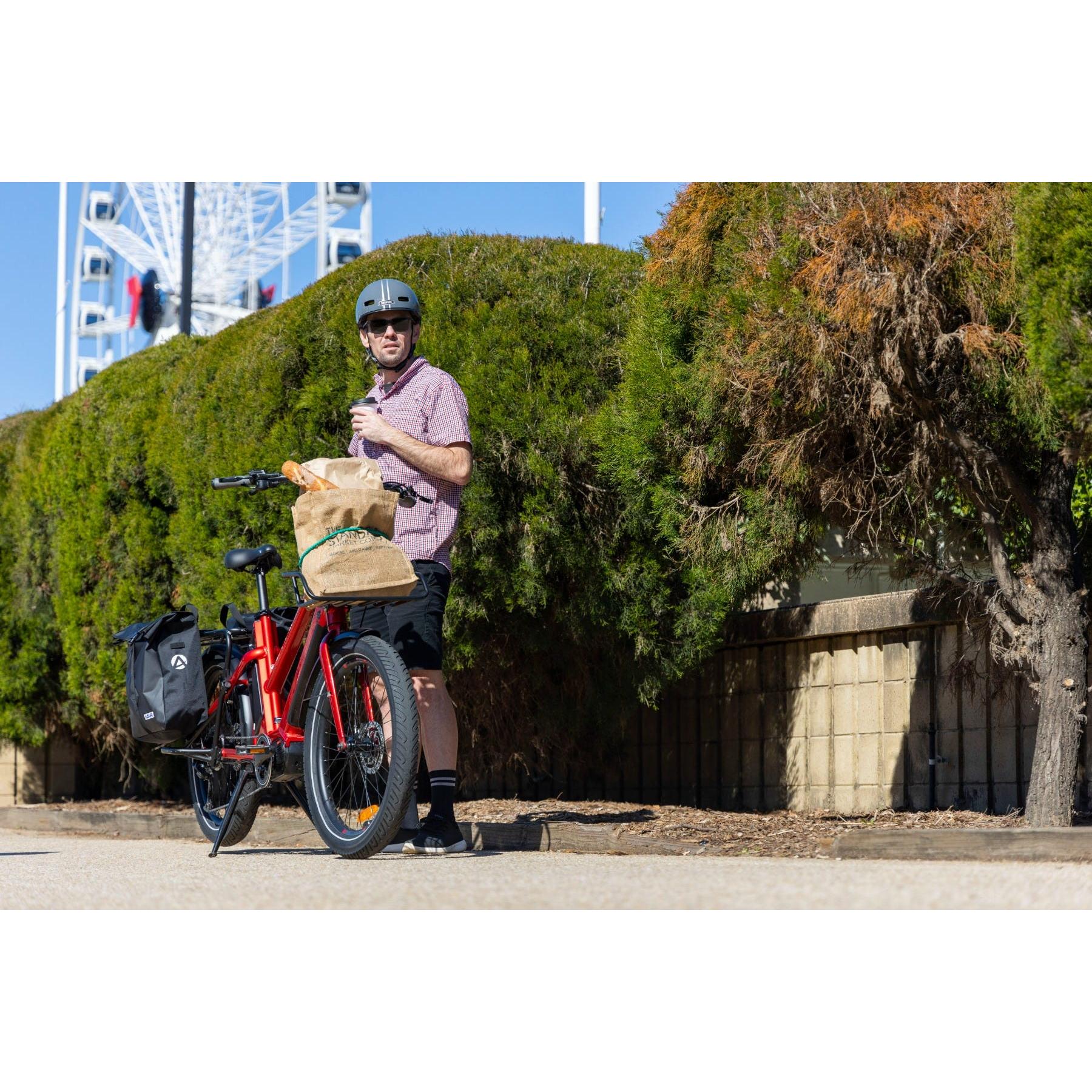 Pedal Packer Electric Cargo Bike Bright Red