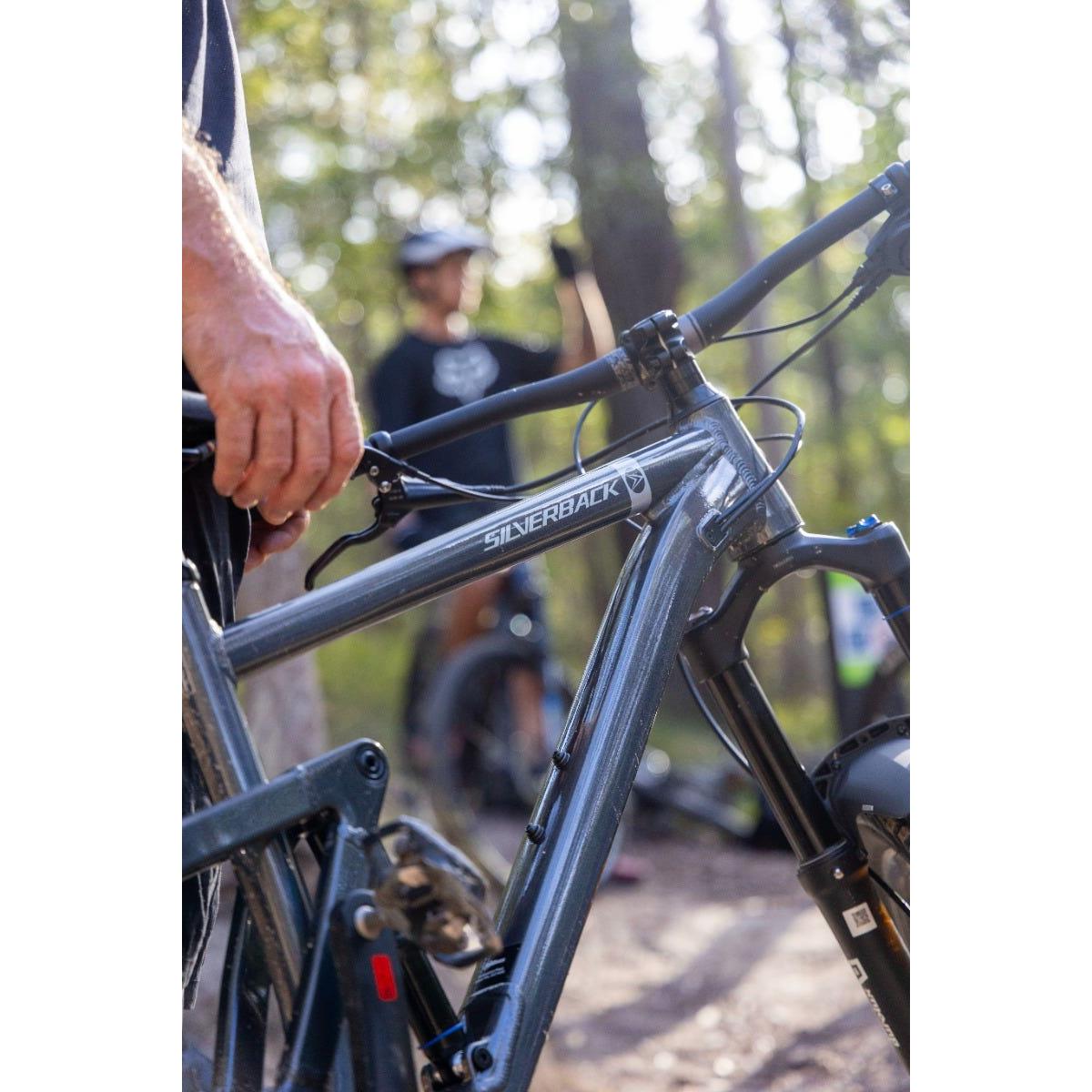 Silverback Slider MS Full Suspension Mountain Bike Rainbow Silver