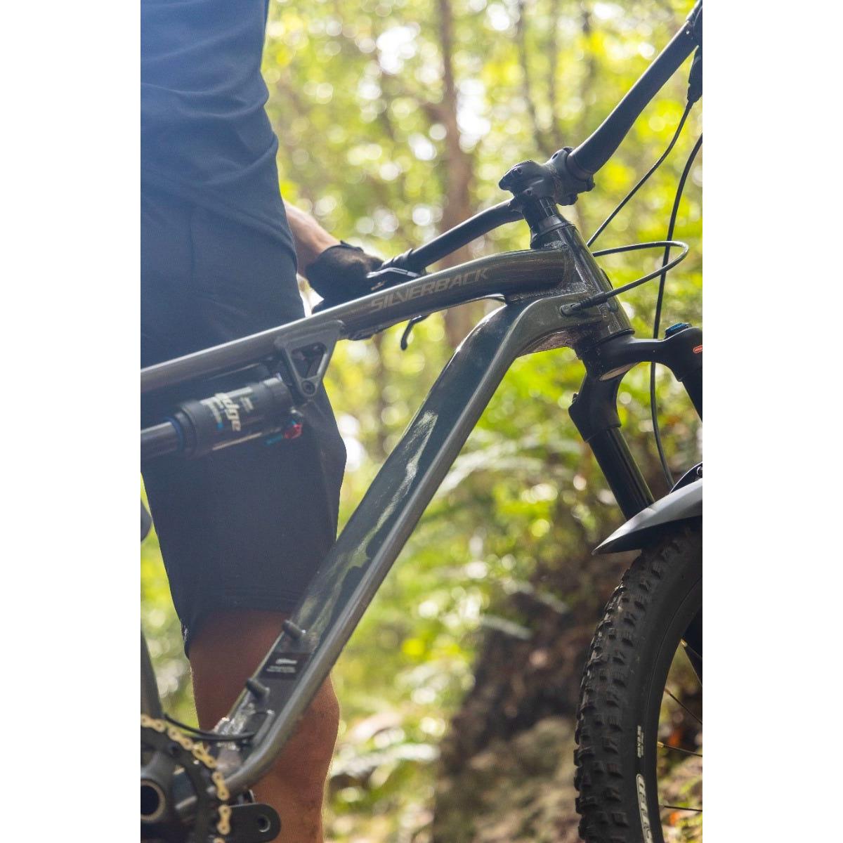 Silverback Stratos AL Elite MS Dual Suspension Mountain Bike Rainbow Grey/Silver