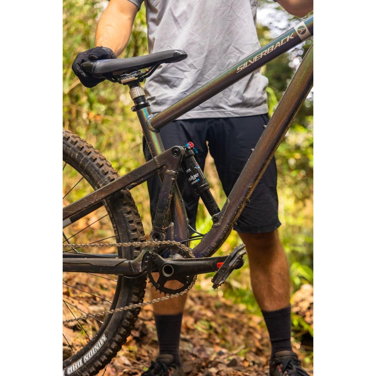 Silverback Slider MS Full Suspension Mountain Bike Rainbow Silver