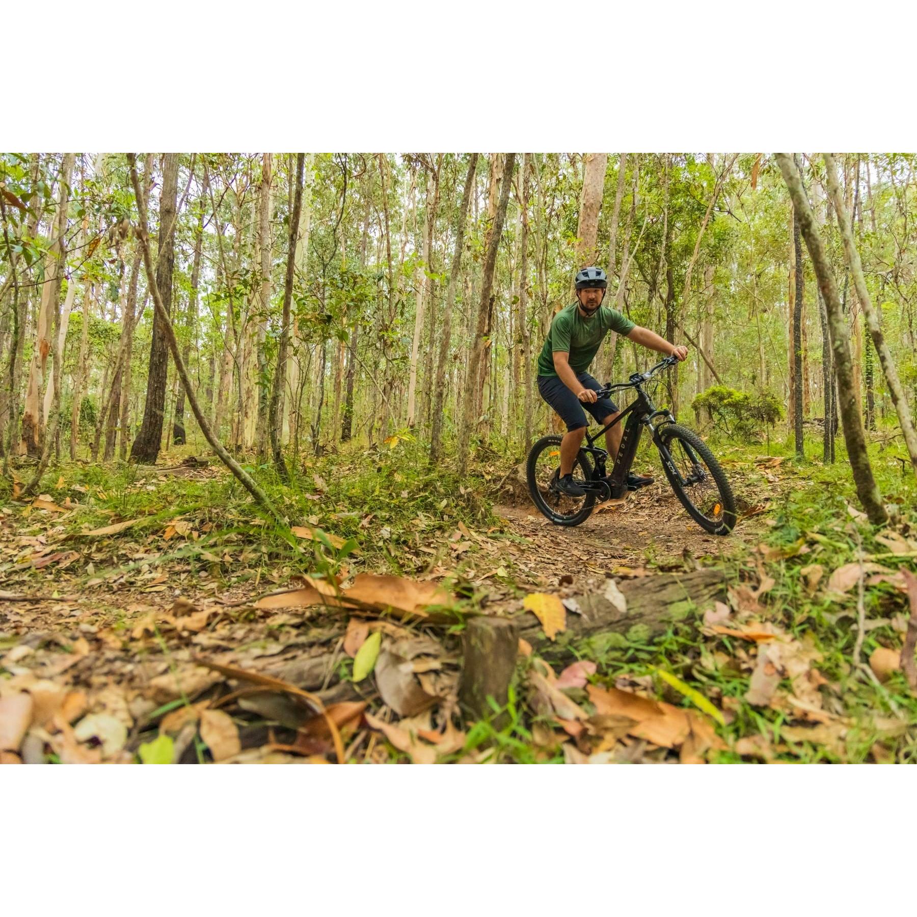 Pedal Titan Electric Dual Suspension Mountain Bike Black/Silver