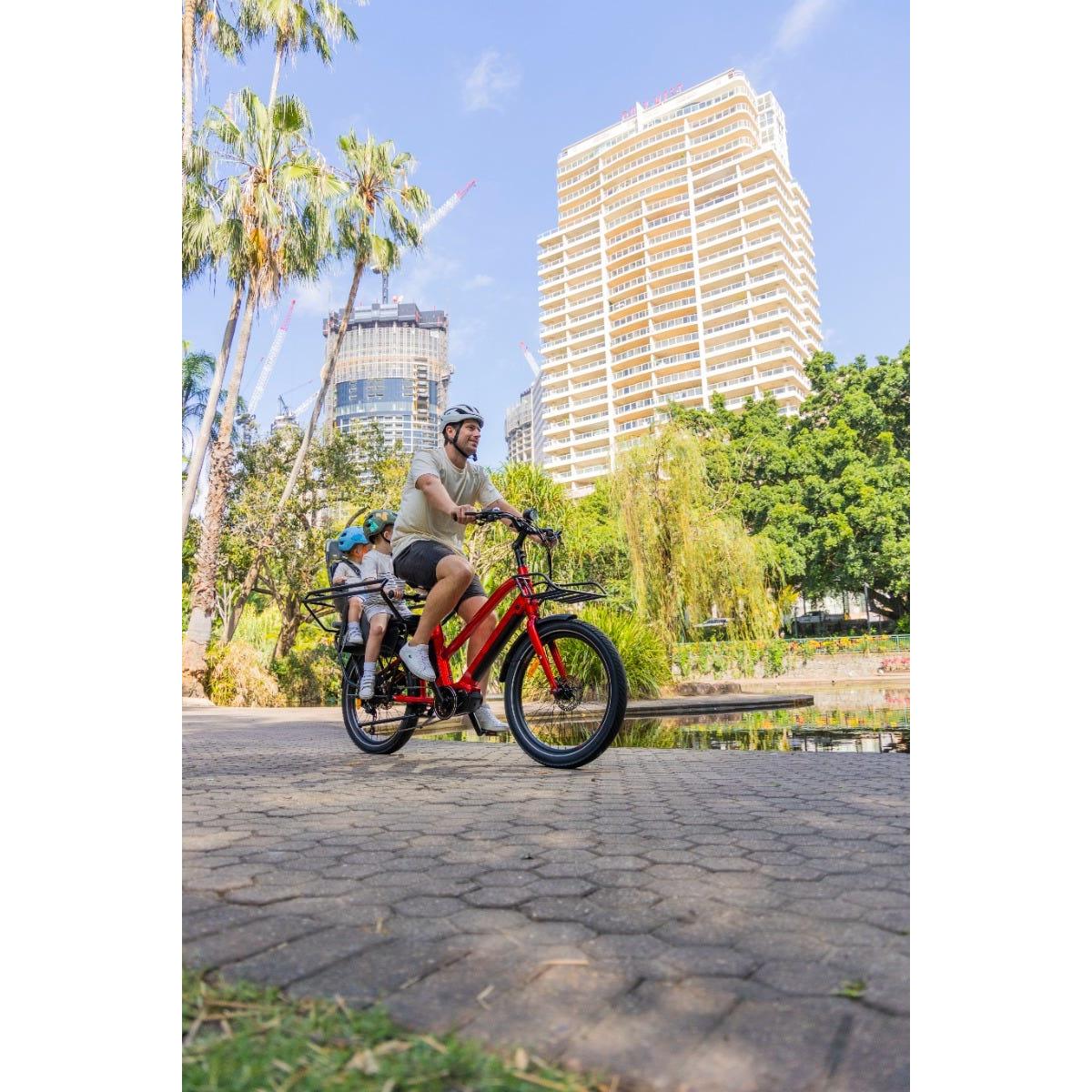Pedal Packer Electric Cargo Bike Bright Red