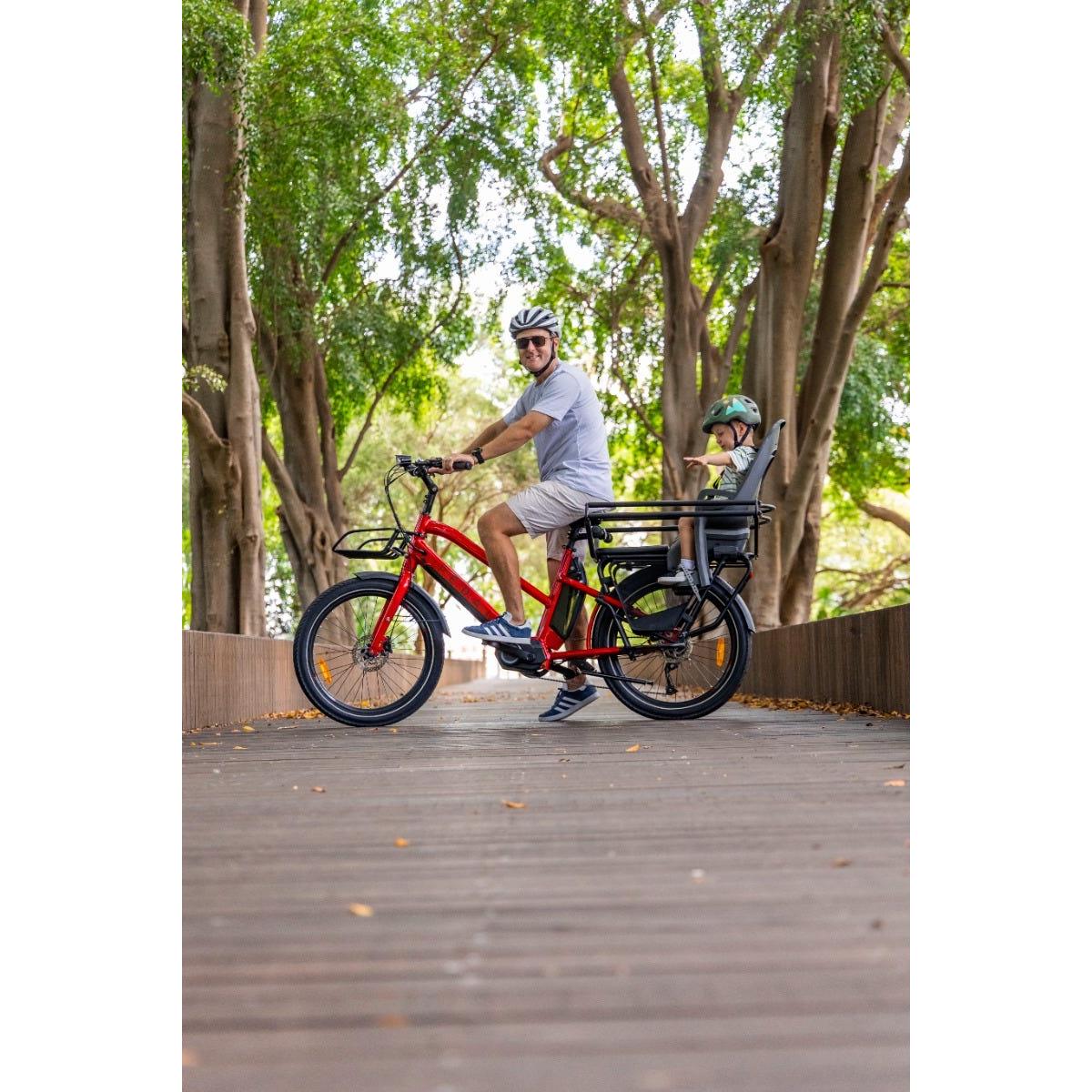 Pedal Packer Electric Cargo Bike Bright Red