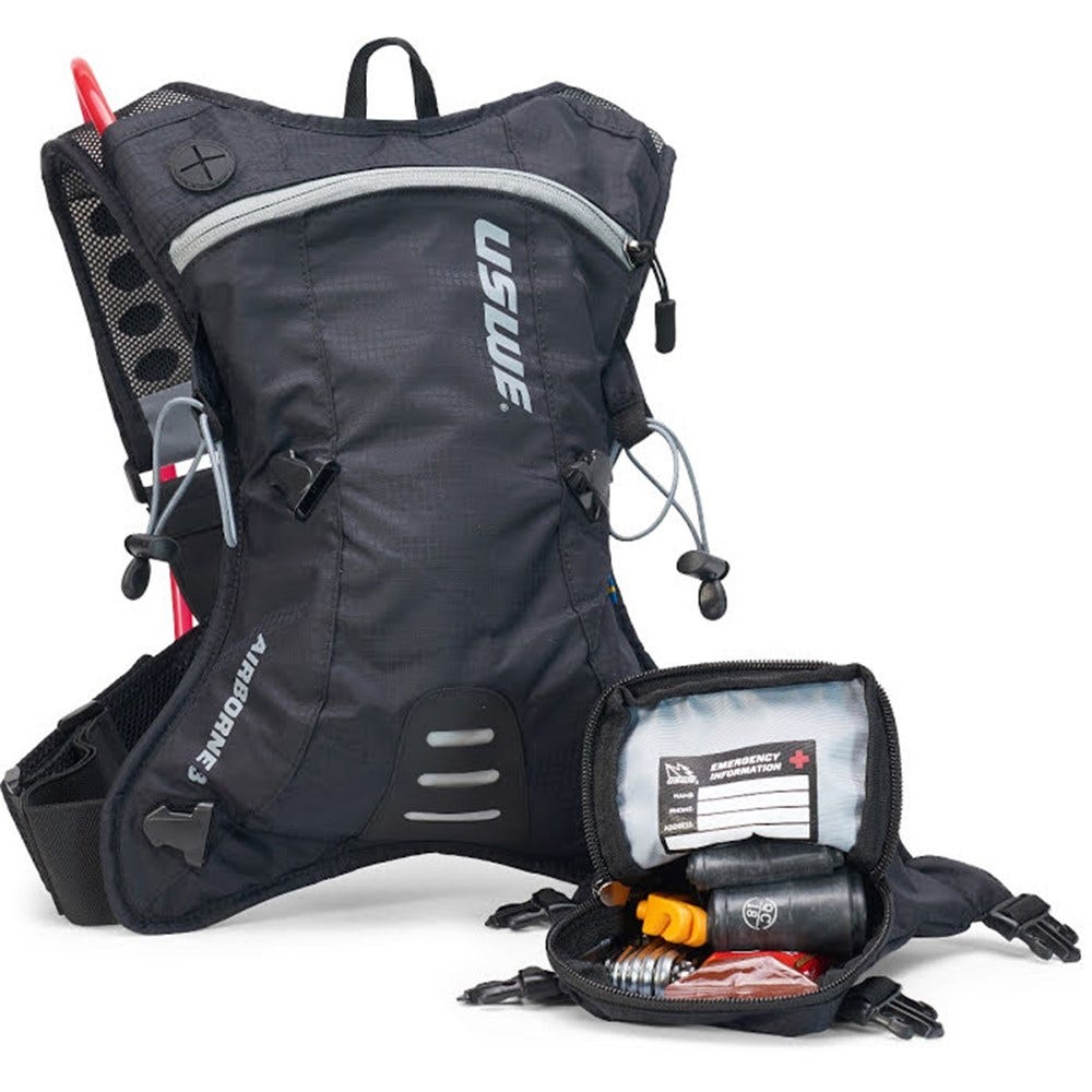 USWE 21 Airborne 3 Elite Hydration Pack 2.0L Black/Grey