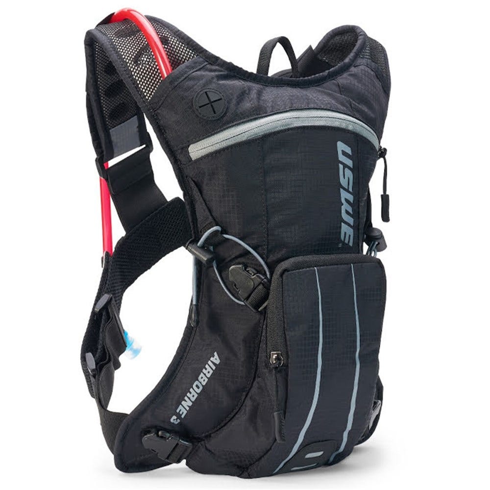 USWE 21 Airborne 3 Elite Hydration Pack 2.0L Black/Grey