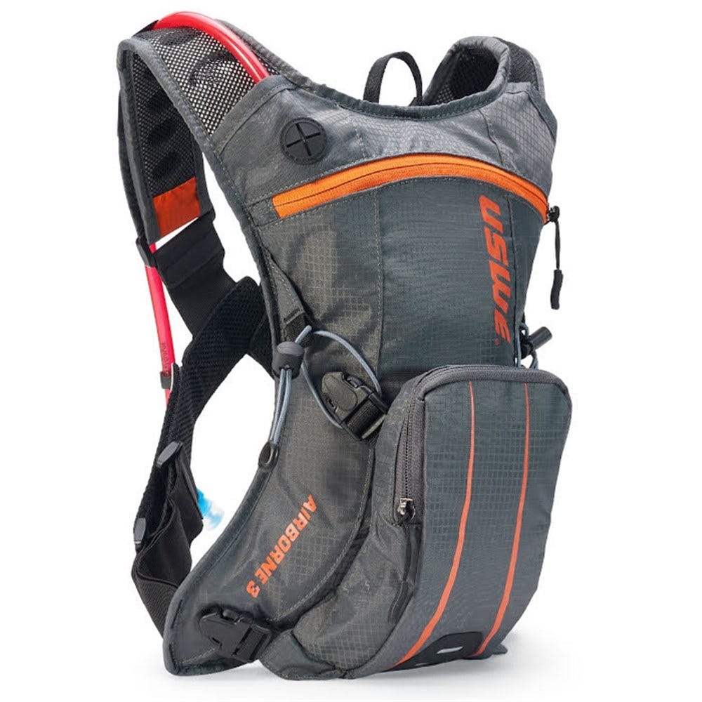 USWE 21 Airborne 3 Elite Hydration Pack 2.0L Grey/Orange
