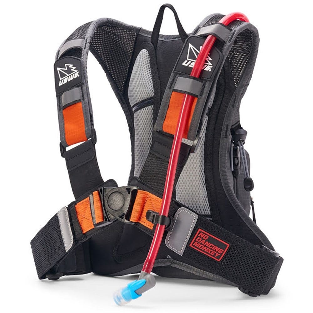 USWE 21 Airborne 3 Elite Hydration Pack 2.0L Grey/Orange
