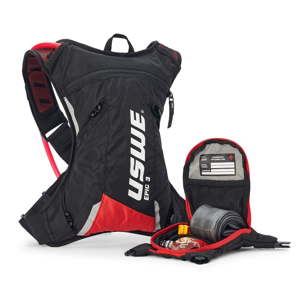 USWE 21 Epic 3 Hydration Pack 2.0L Black/Red