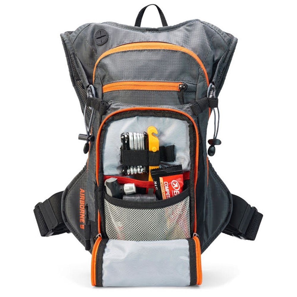 USWE 21 Airborne 9 Elite Hydration Pack 3.0L Grey/Orange