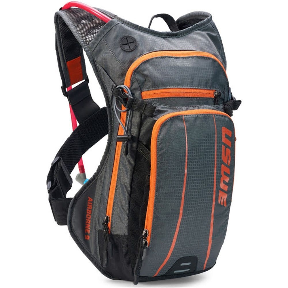 USWE 21 Airborne 9 Elite Hydration Pack 3.0L Grey/Orange
