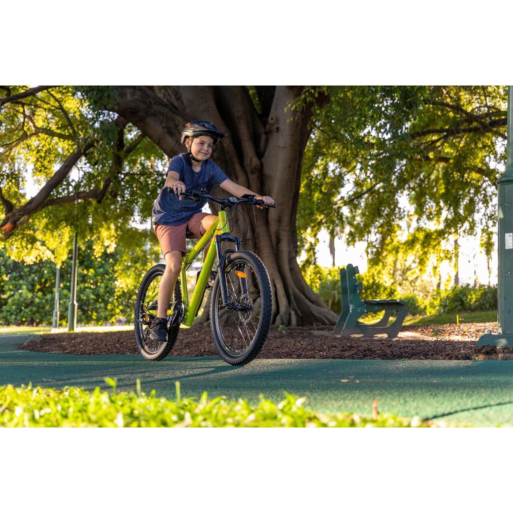 Pedal Warrior 24'' Electric Mountain Bike Green