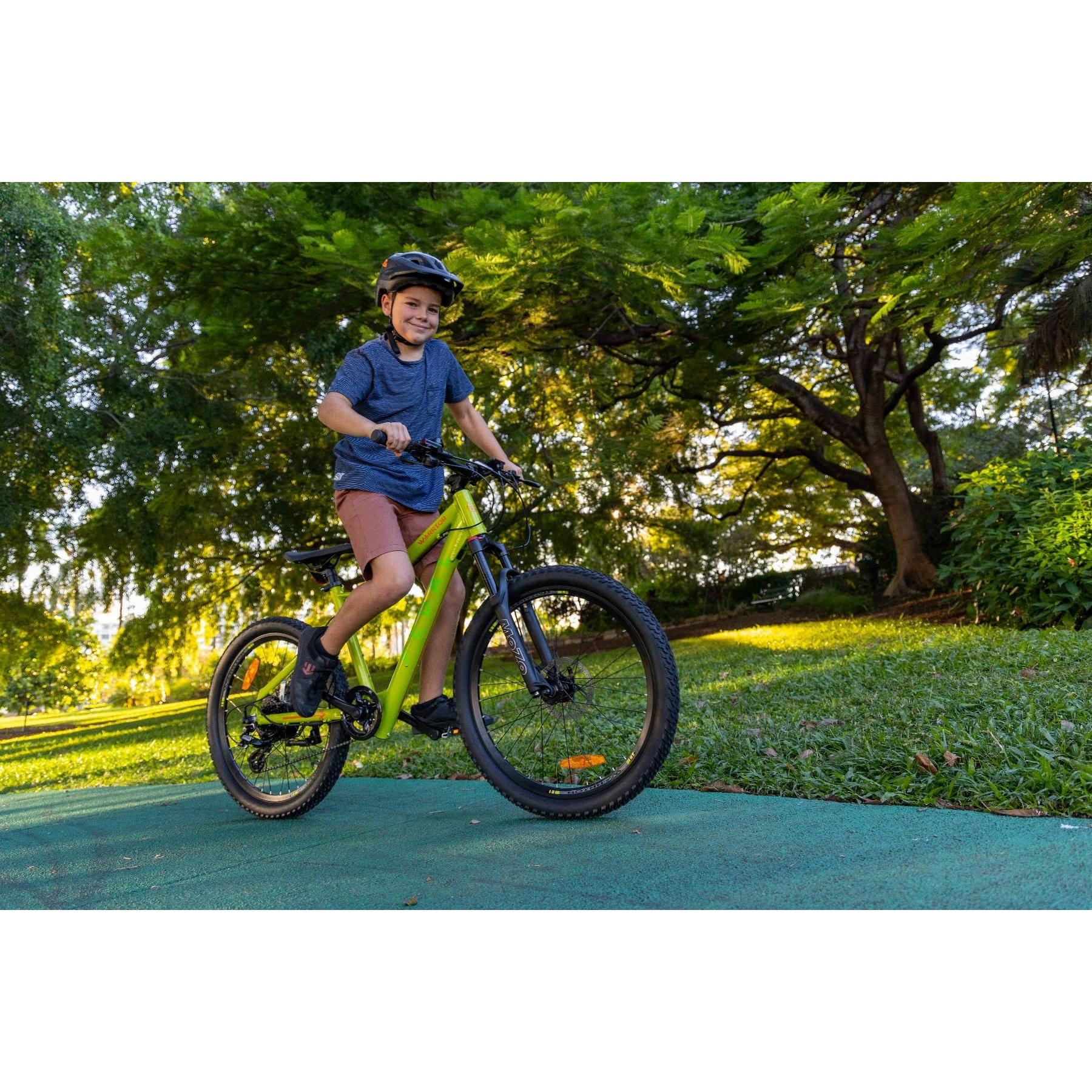 Pedal Warrior 24'' Electric Mountain Bike Green