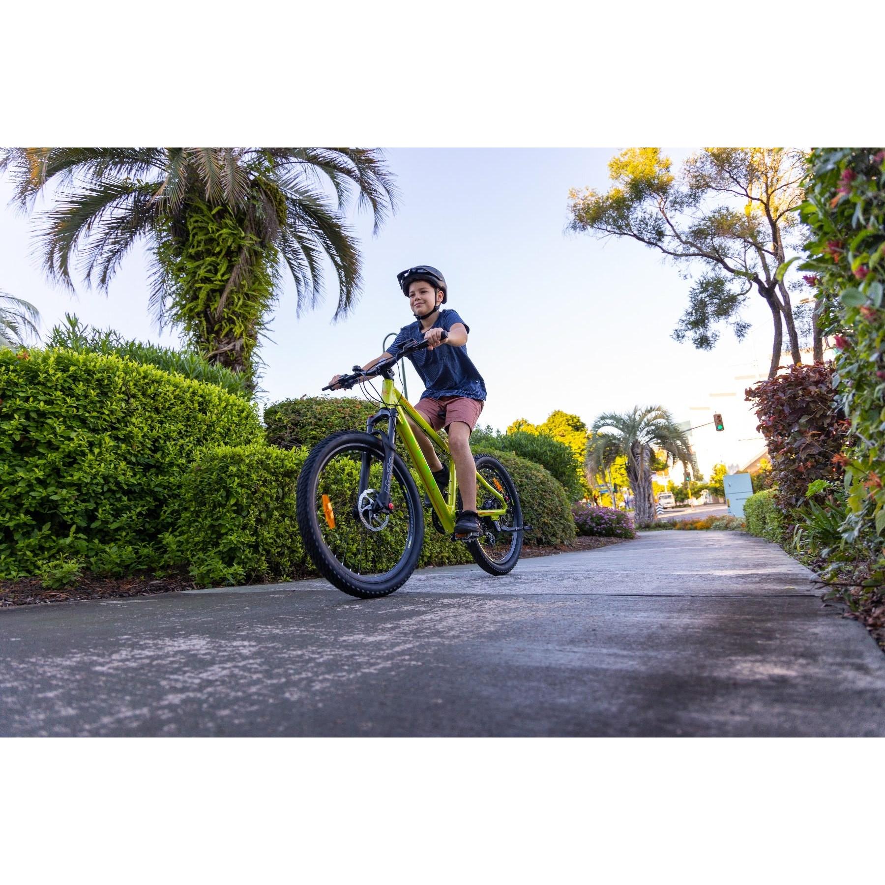 Pedal Warrior 24'' Electric Mountain Bike Green