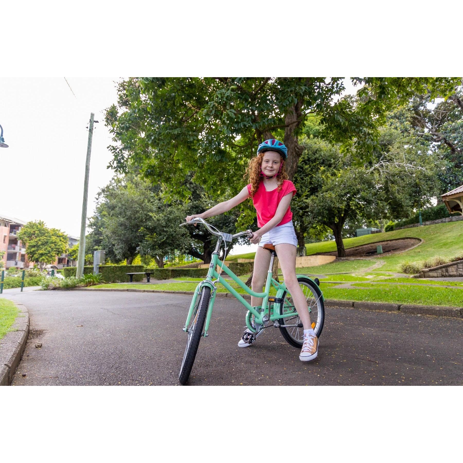 Pedal Uptown Junior 20'' Kids Vintage Cruiser Bike Mint Green