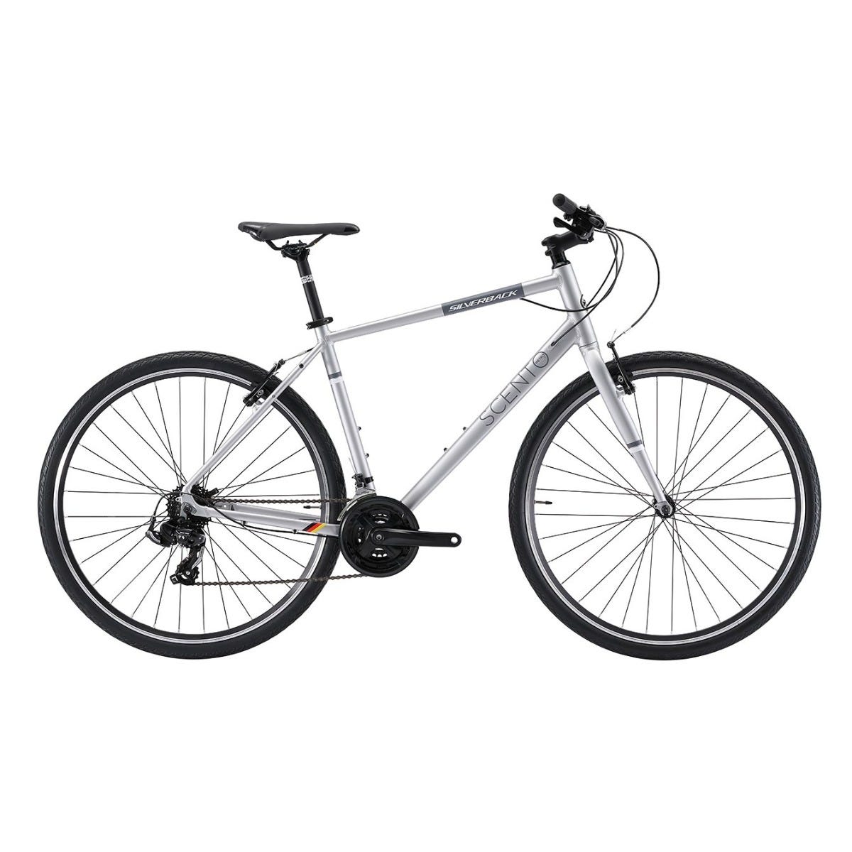 Silverback Scento Metro V Flat Bar Road Bike Silver/Black