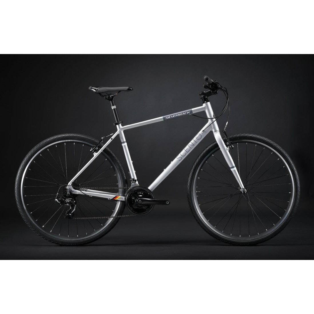 Silverback Scento Metro V Flat Bar Road Bike Silver/Black
