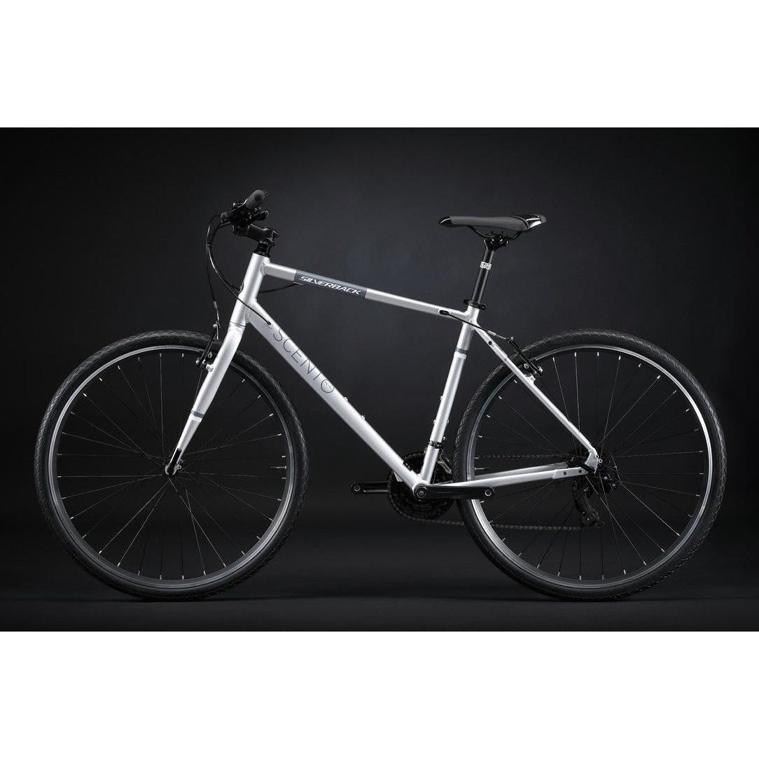 Silverback Scento Metro V Flat Bar Road Bike Silver/Black
