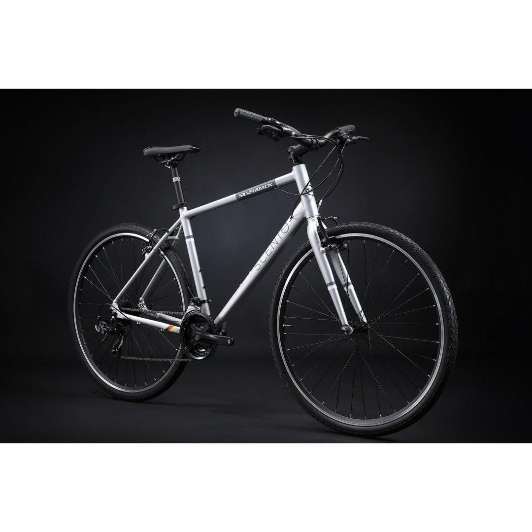 Silverback Scento Metro V Flat Bar Road Bike Silver/Black
