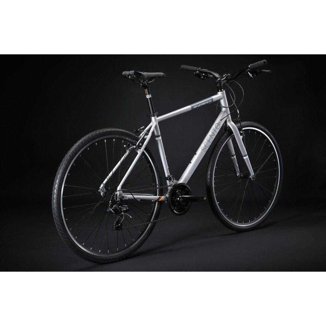Silverback Scento Metro V Flat Bar Road Bike Silver/Black