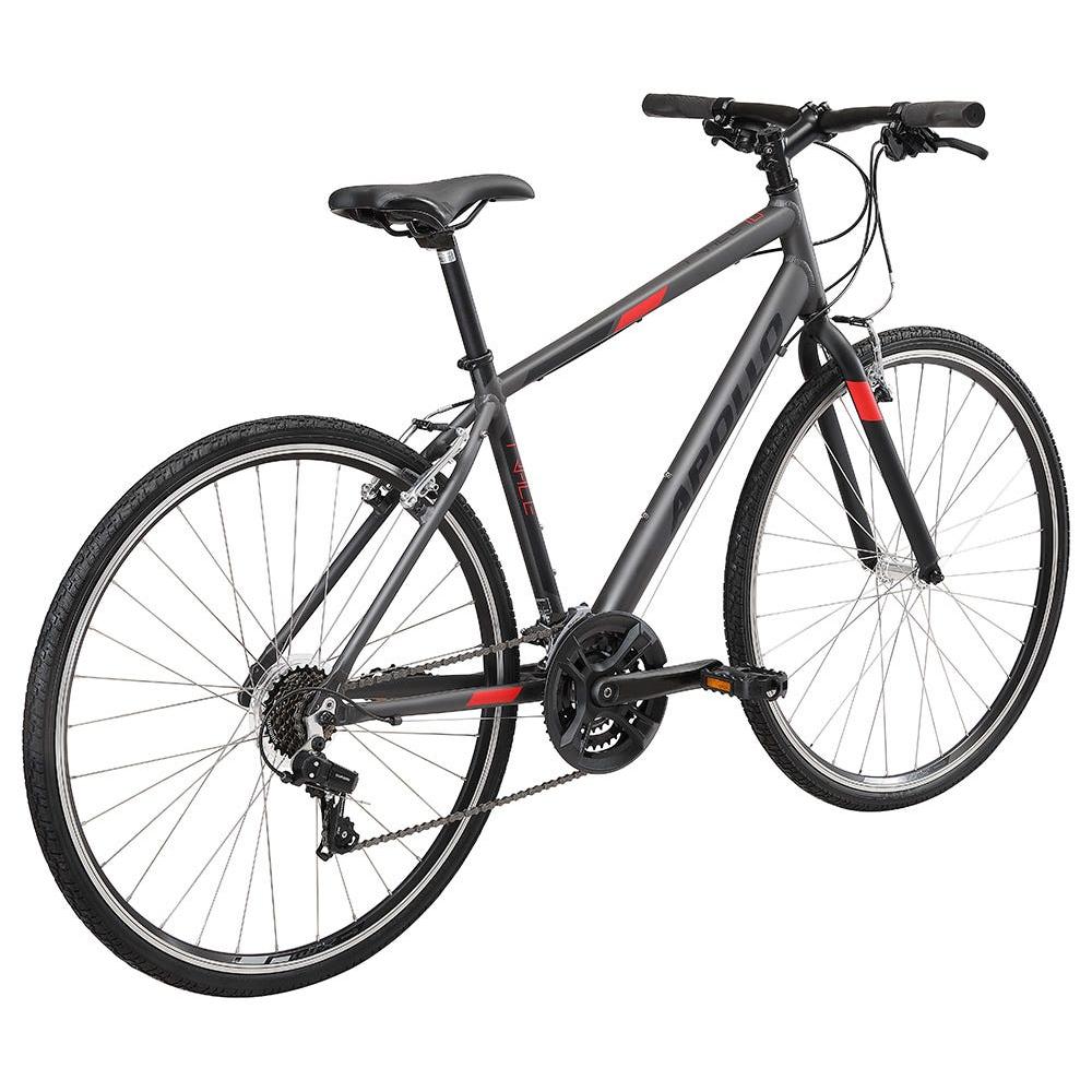 Apollo Trace 10 Flat Bar Road Bike Charcoal/Black/Red
